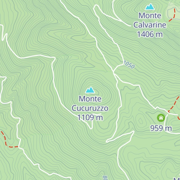 Map of Monte Cucuruzzo
