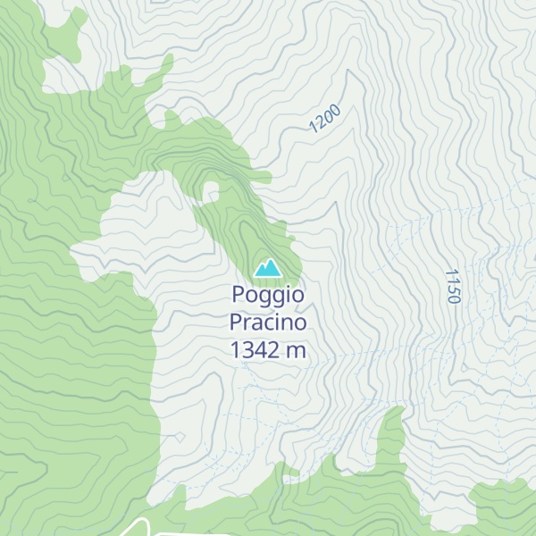 Map of Poggio Pracino
