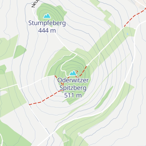 Map of Oderwitzer Spitzberg