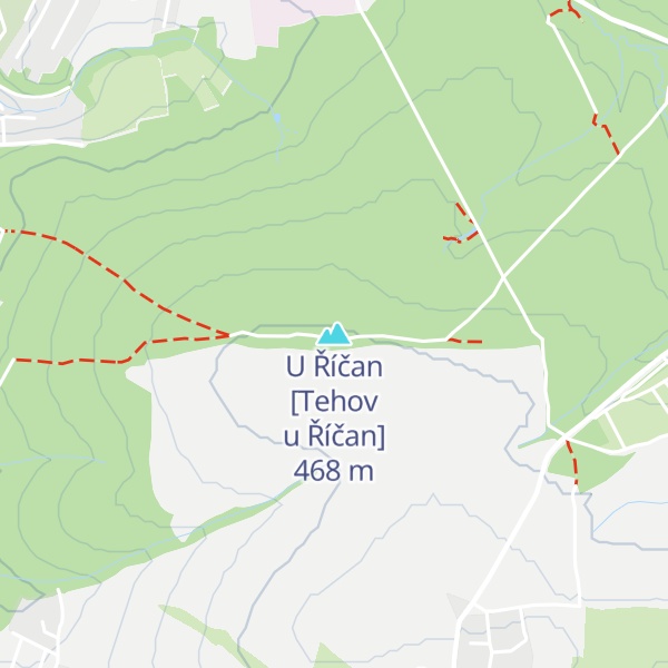 Map of U Říčan [Tehov u Říčan]
