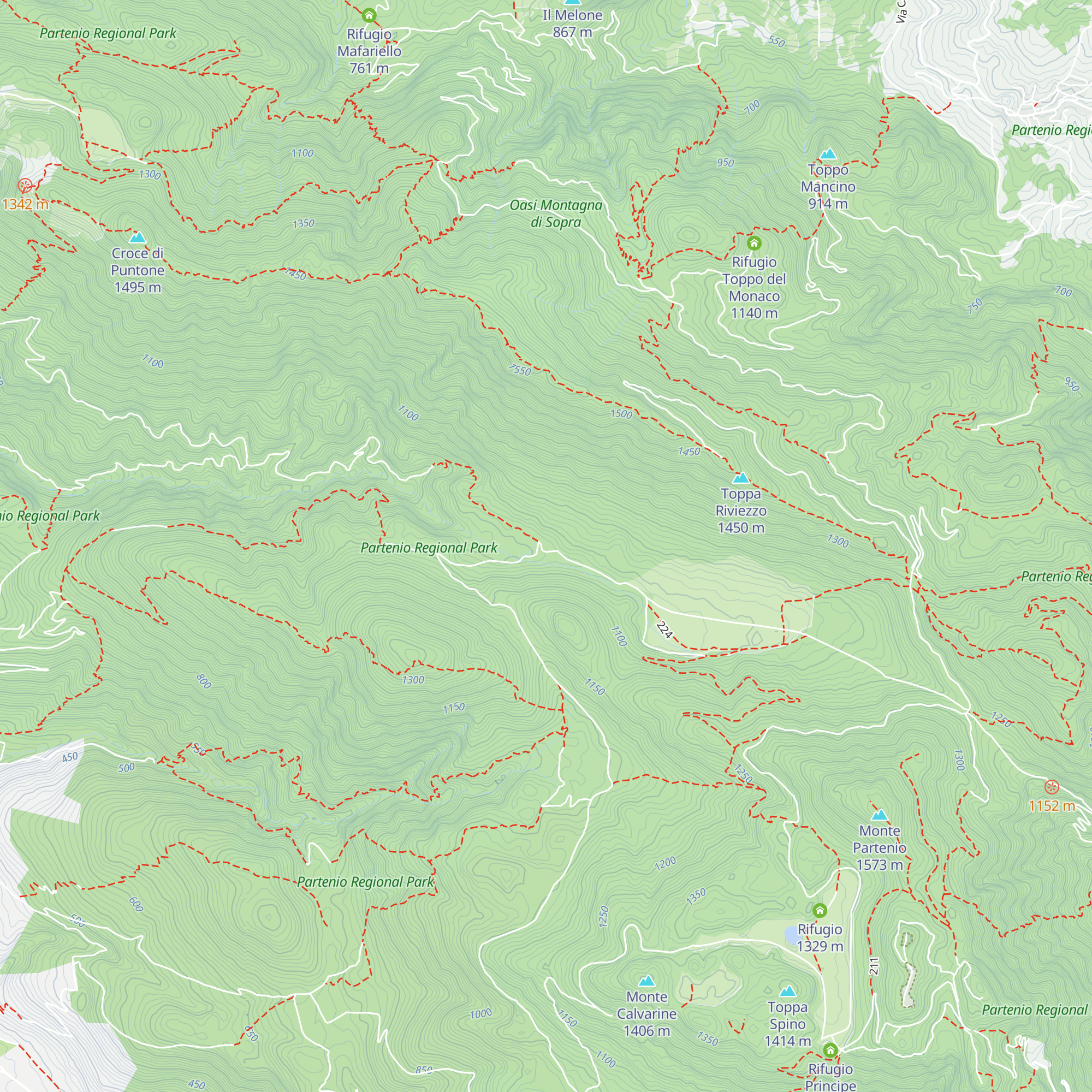 Rifugio Fonte San Giovanni map