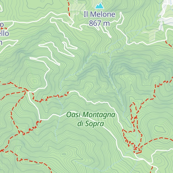 Map of Tuppo dei Fogli