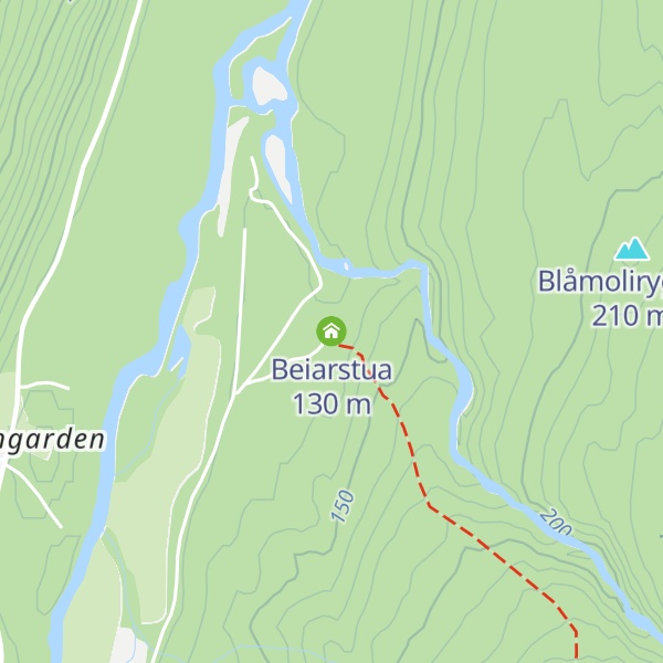 Map of Beiarstua