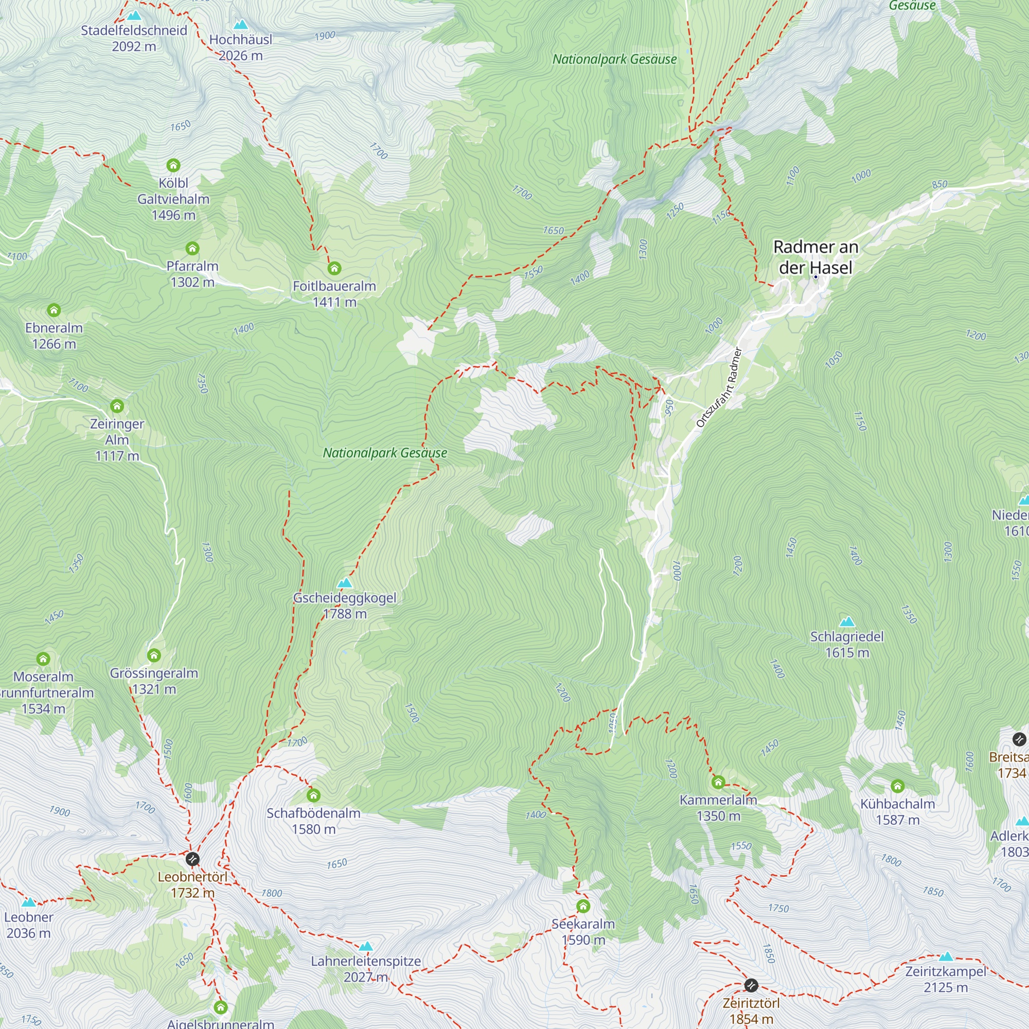 Pleschalm (Jhtt.) map
