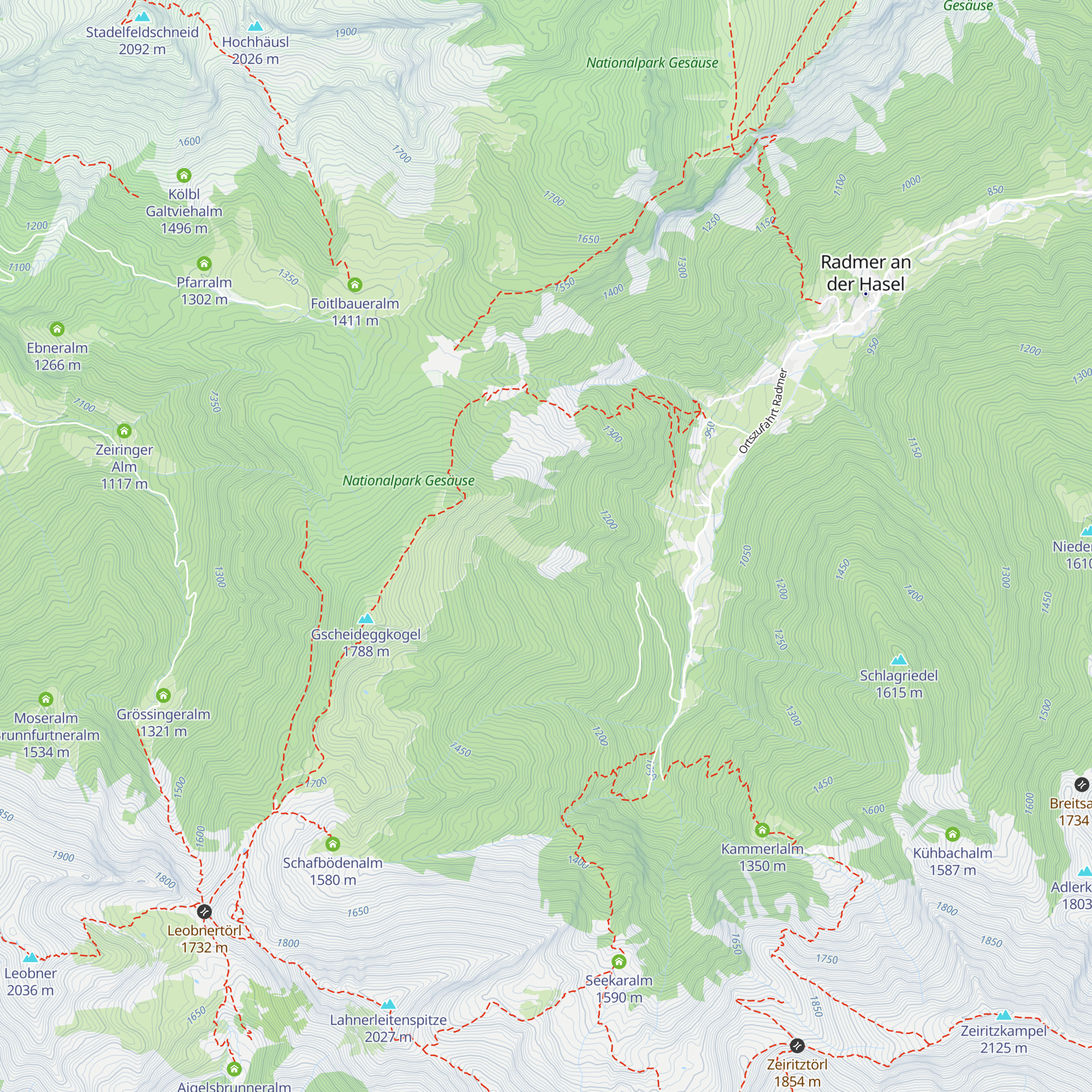 Pleschalm (Jhtt.) map