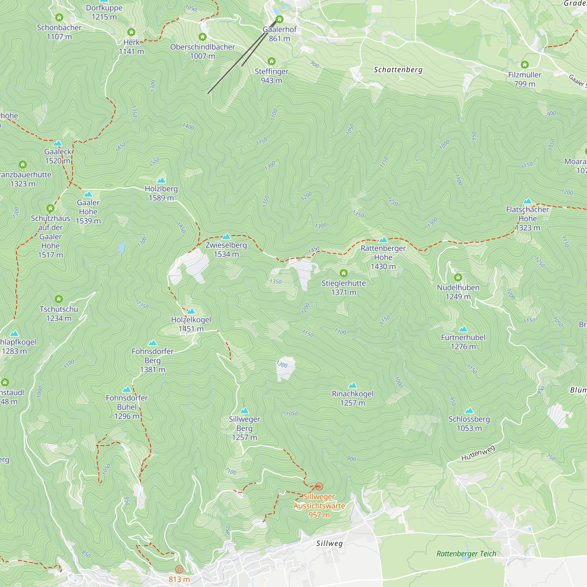 Schlaghalthütte map