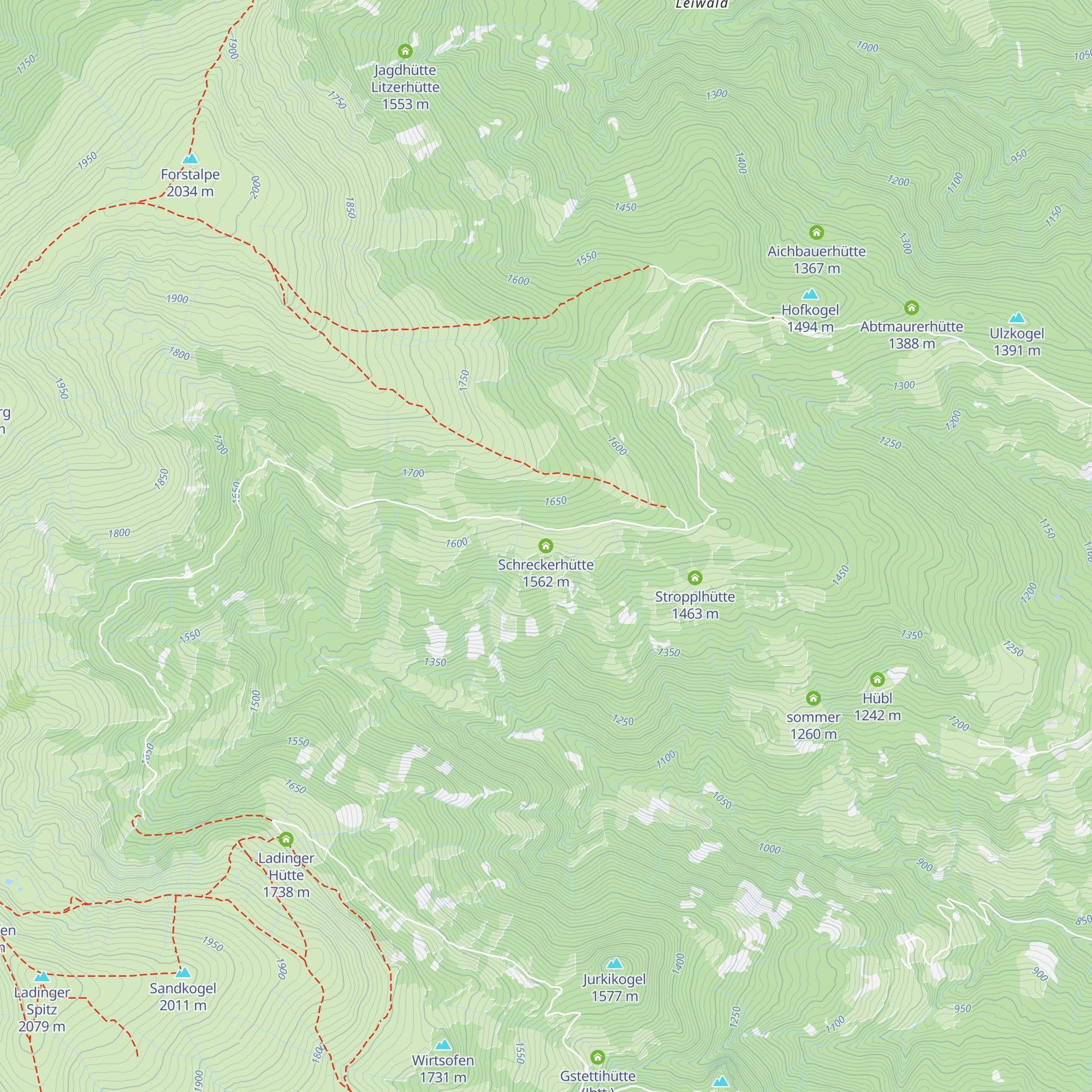 Schreckerhütte map