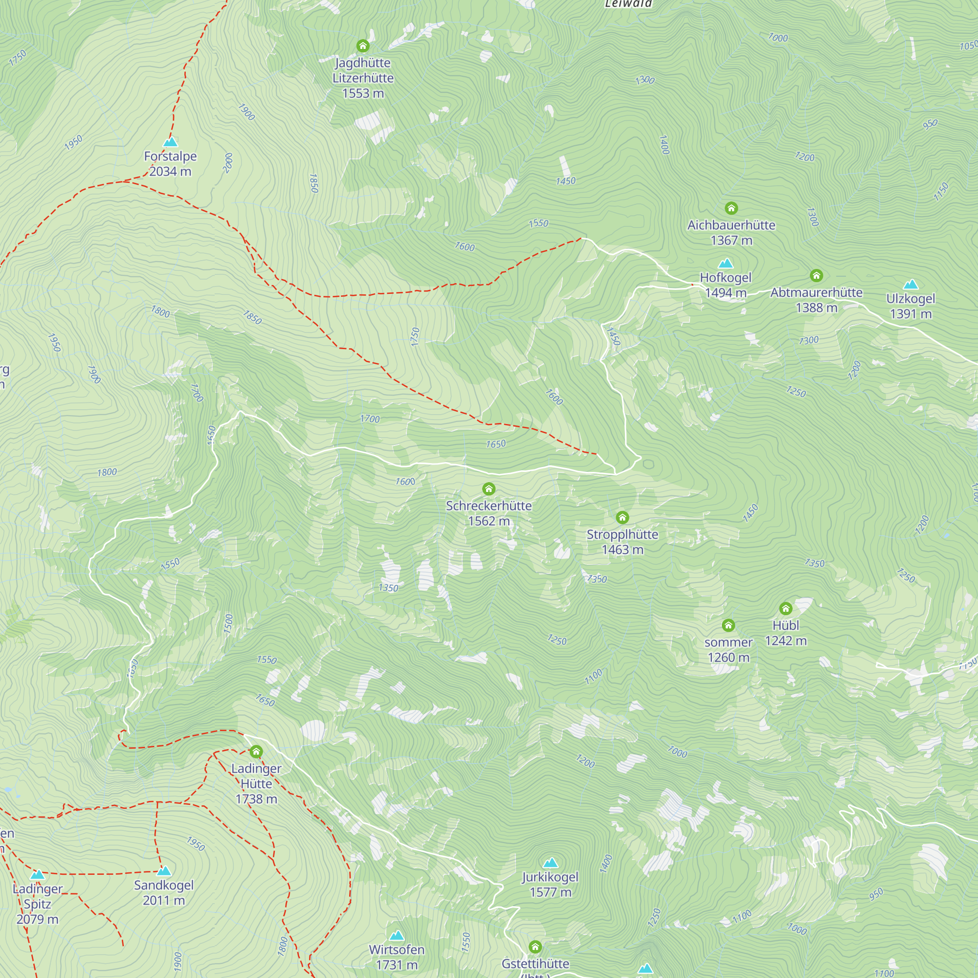 Schreckerhütte map