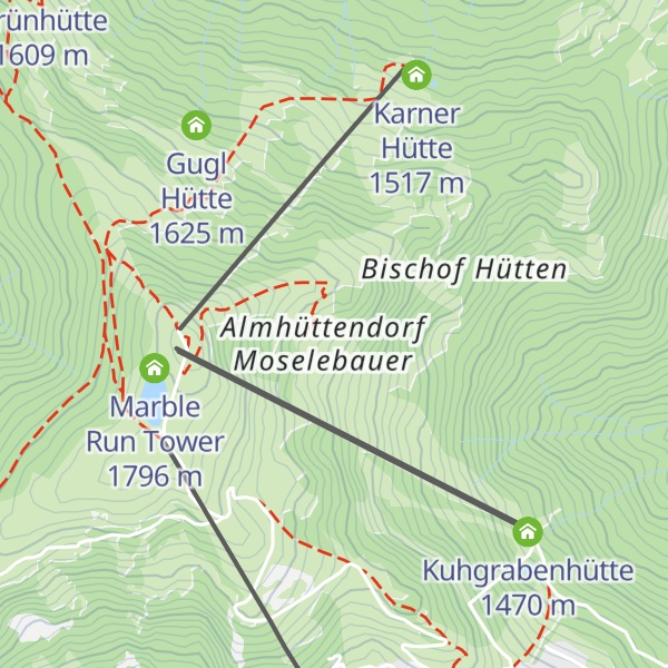 Map of Moselebauerhütte