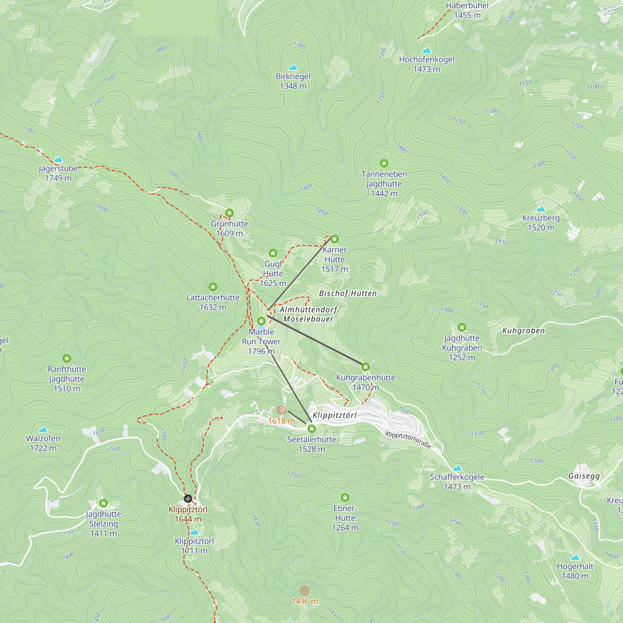 Moselebauerhütte map