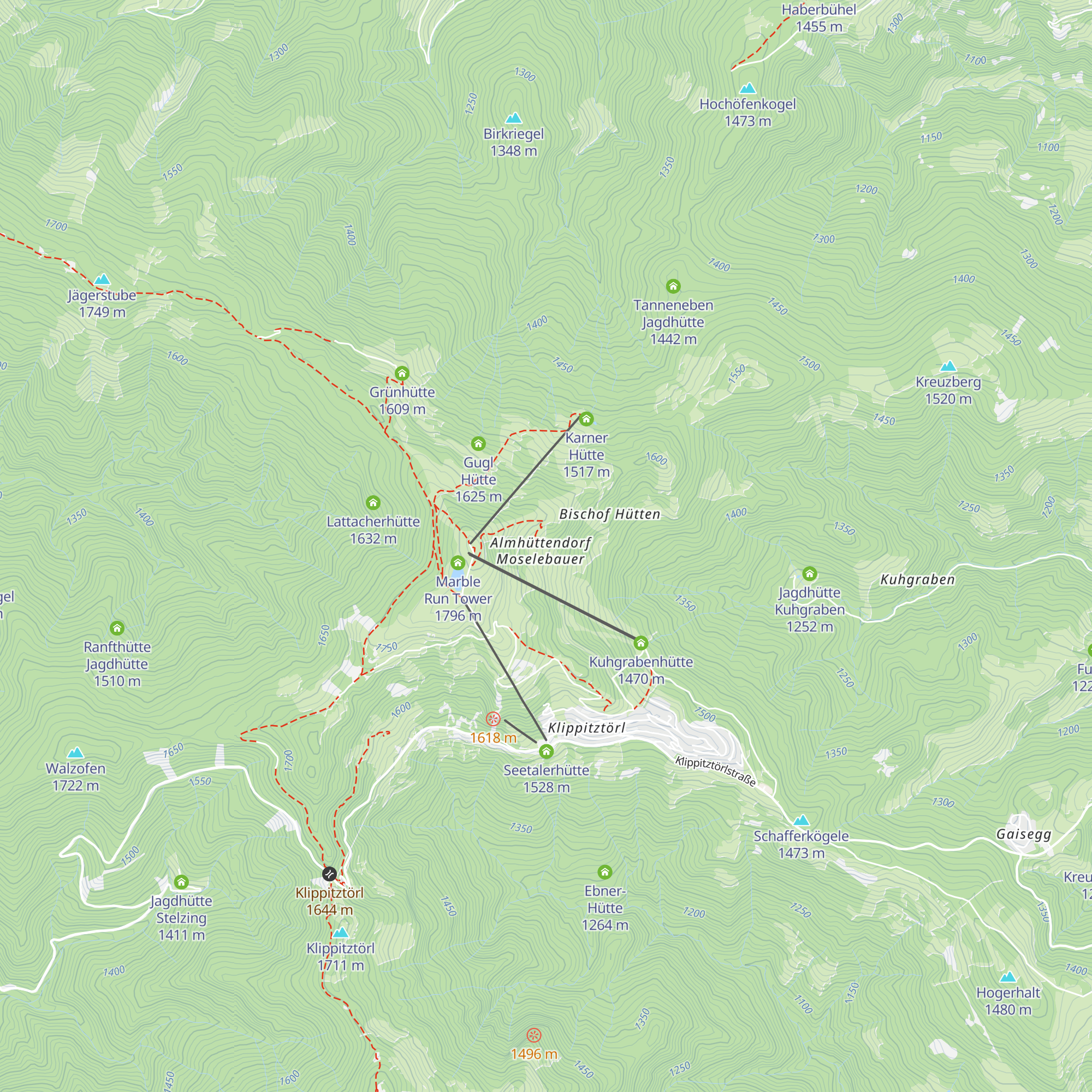 Moselebauerhütte map