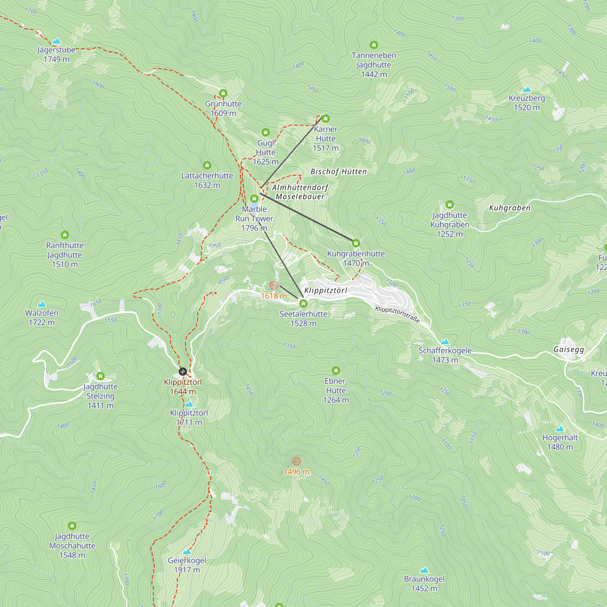 Seetalerhütte map