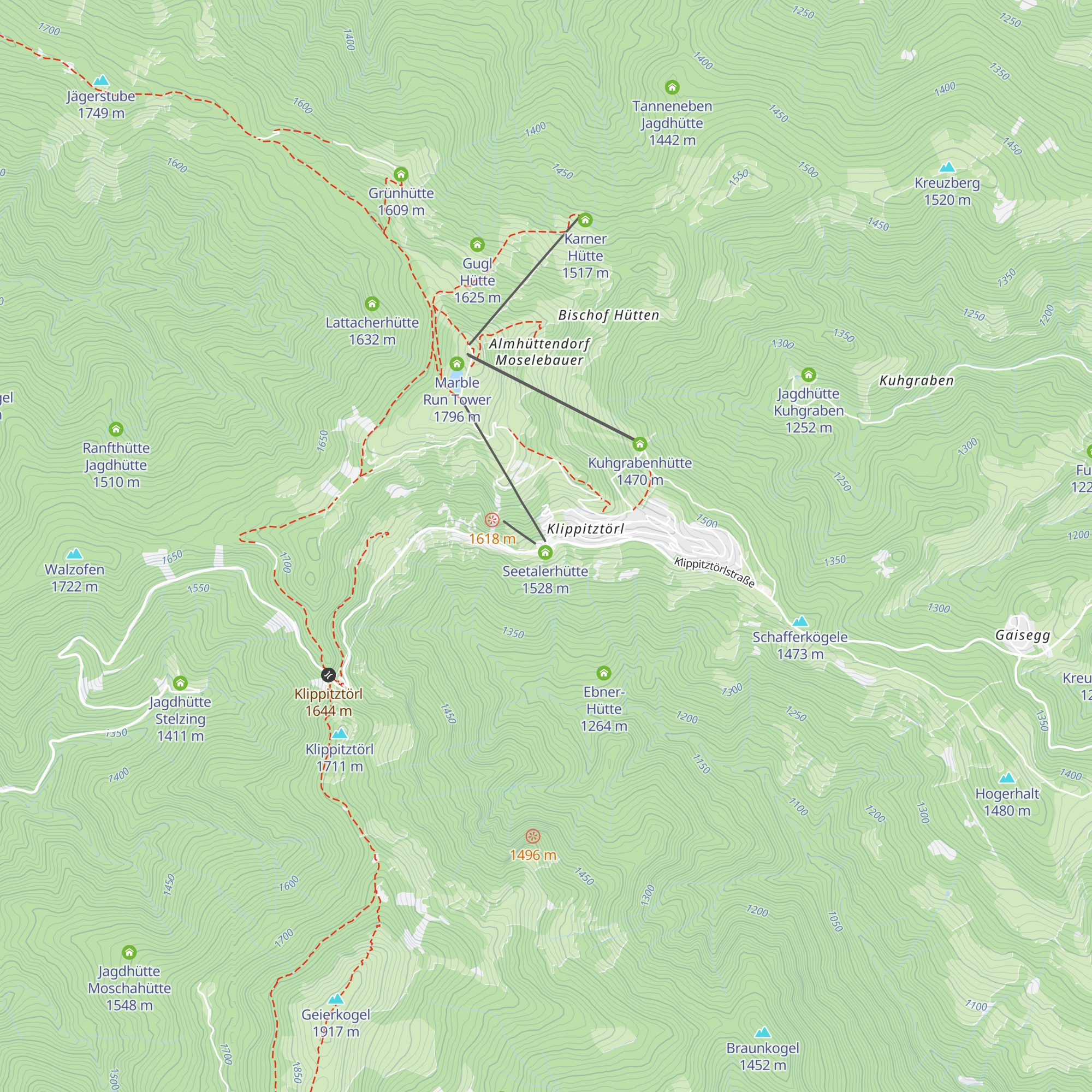 Klippitzhütte map
