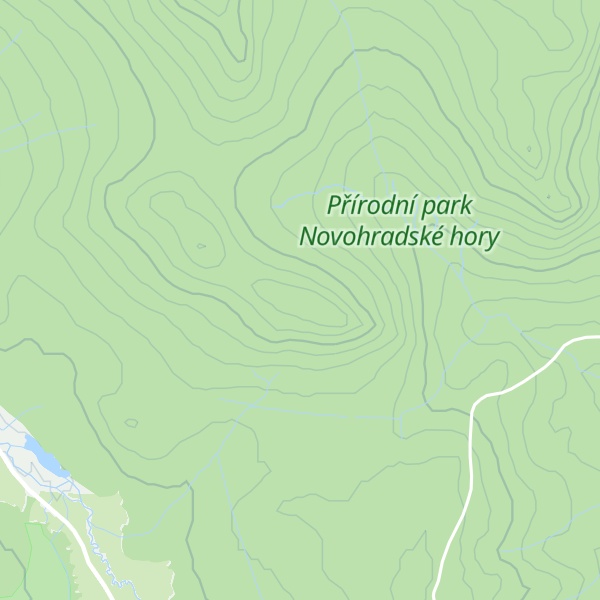 Map of Lovčí hřbet
