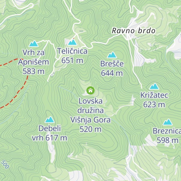 Map of Lovska družina Višnja Gora