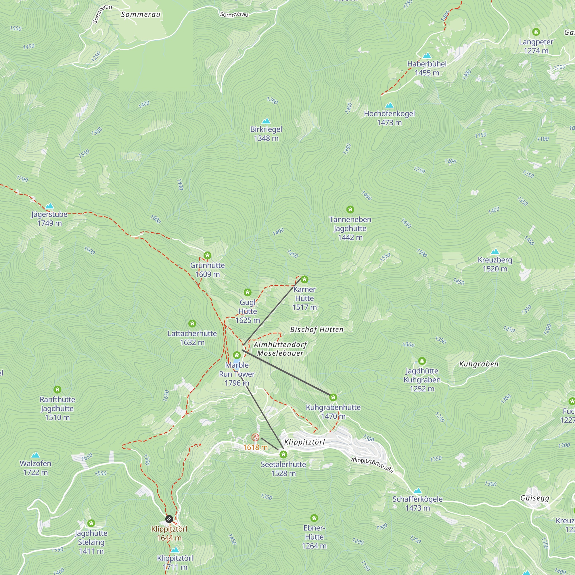 Steinkellnerhütte map