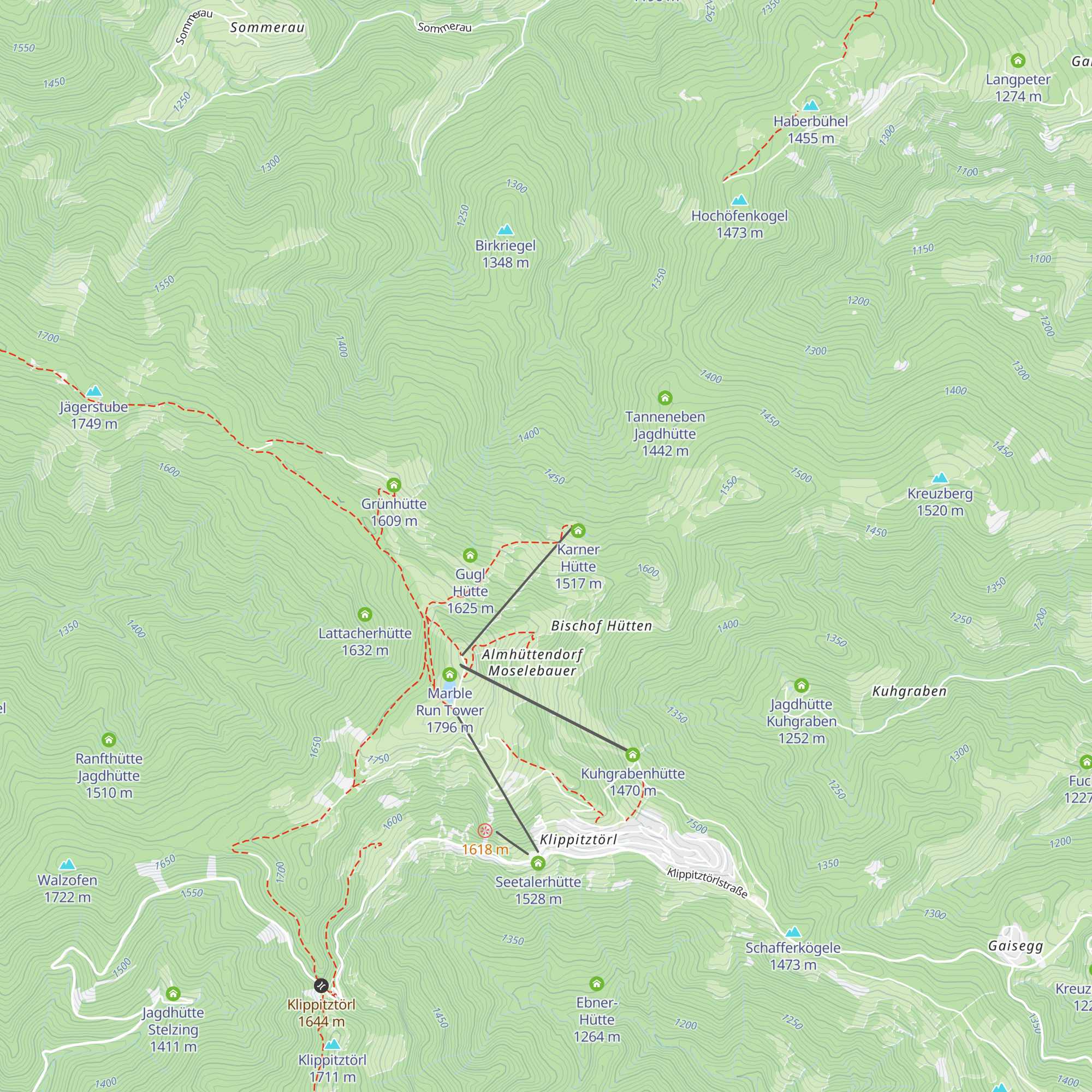 Steinkellnerhütte map