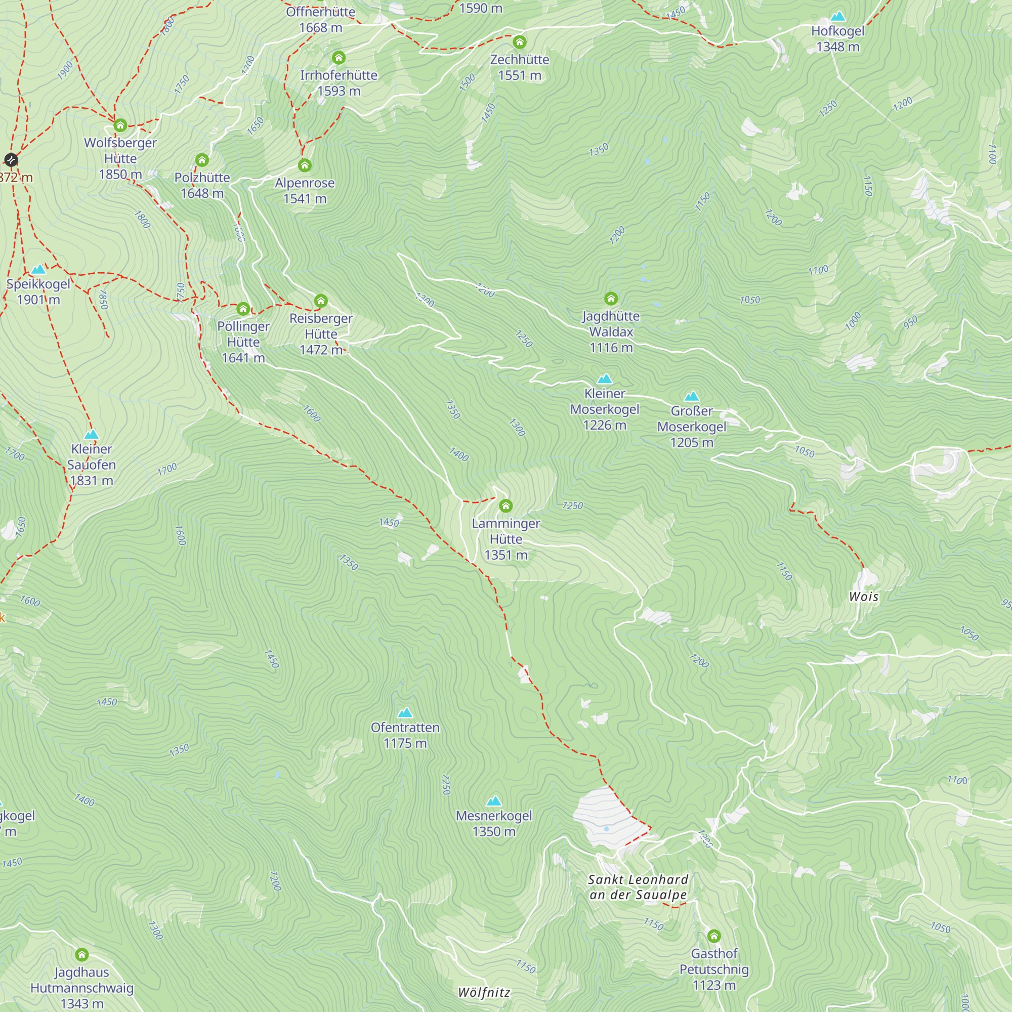 Lamminger Hütte map