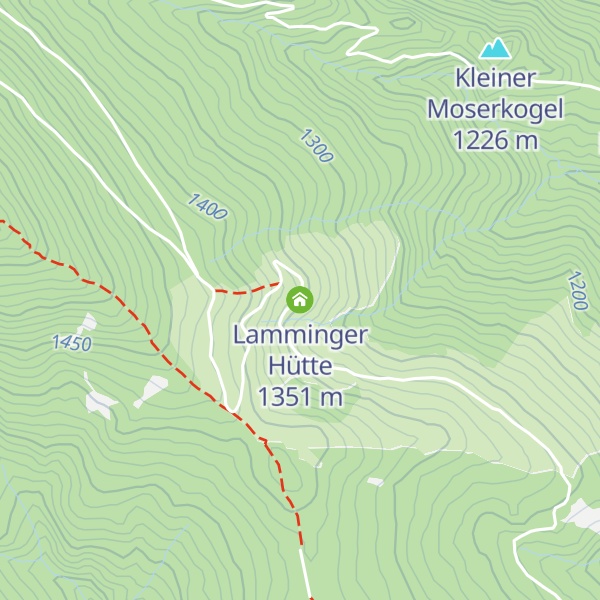 Map of Lamminger Hütte