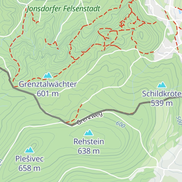 Map of Laubhübel