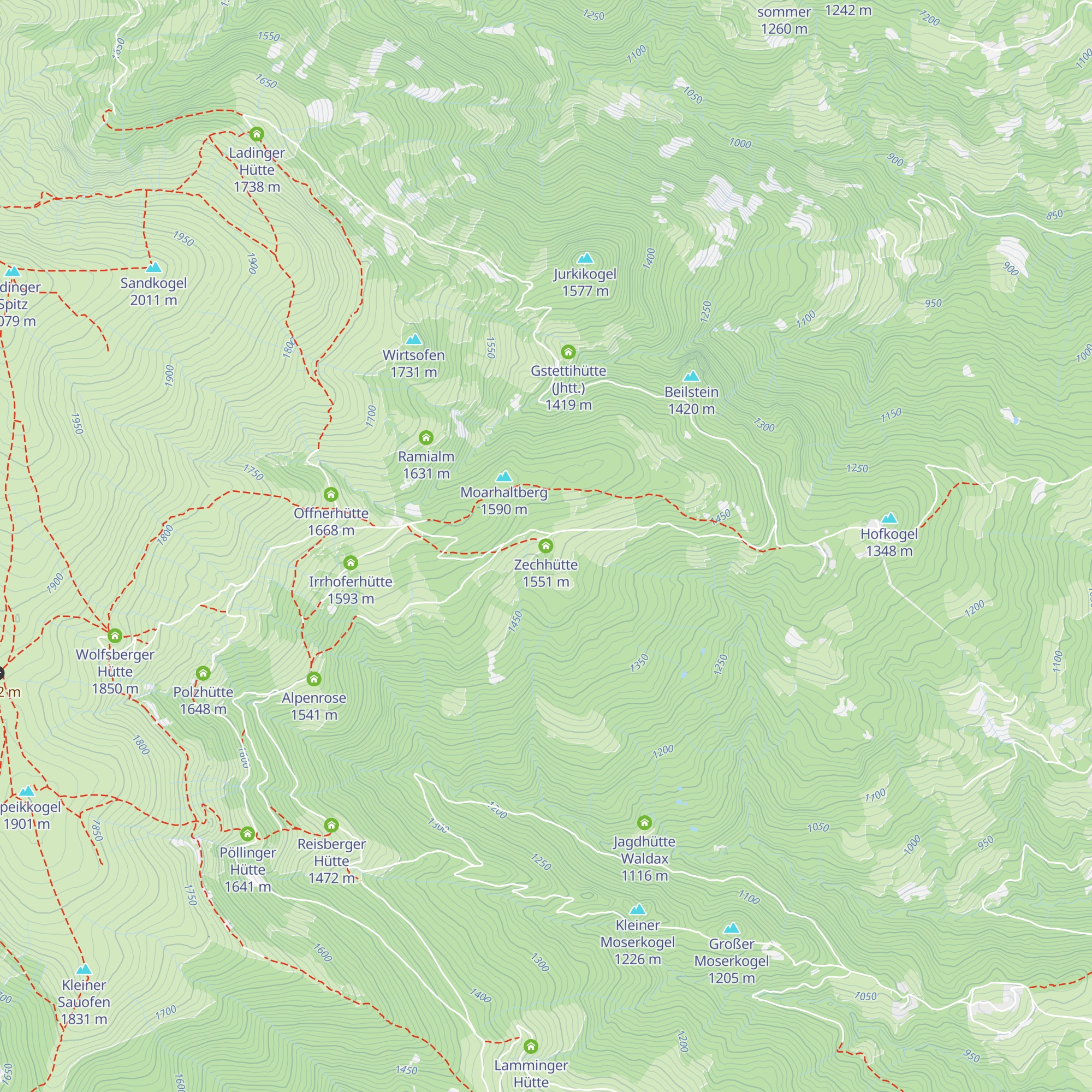Zechhütte map