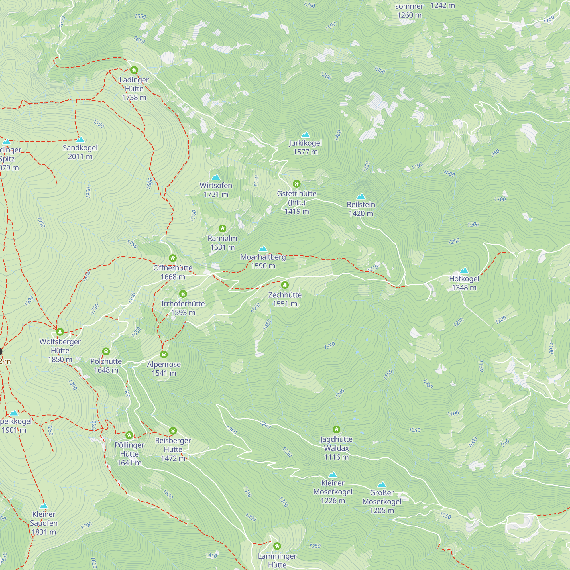 Zechhütte map