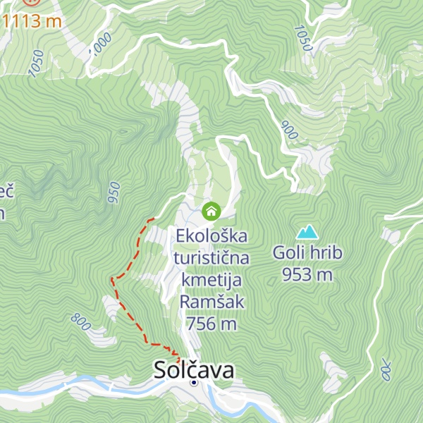 Map of Ekološka turistična kmetija Ramšak
