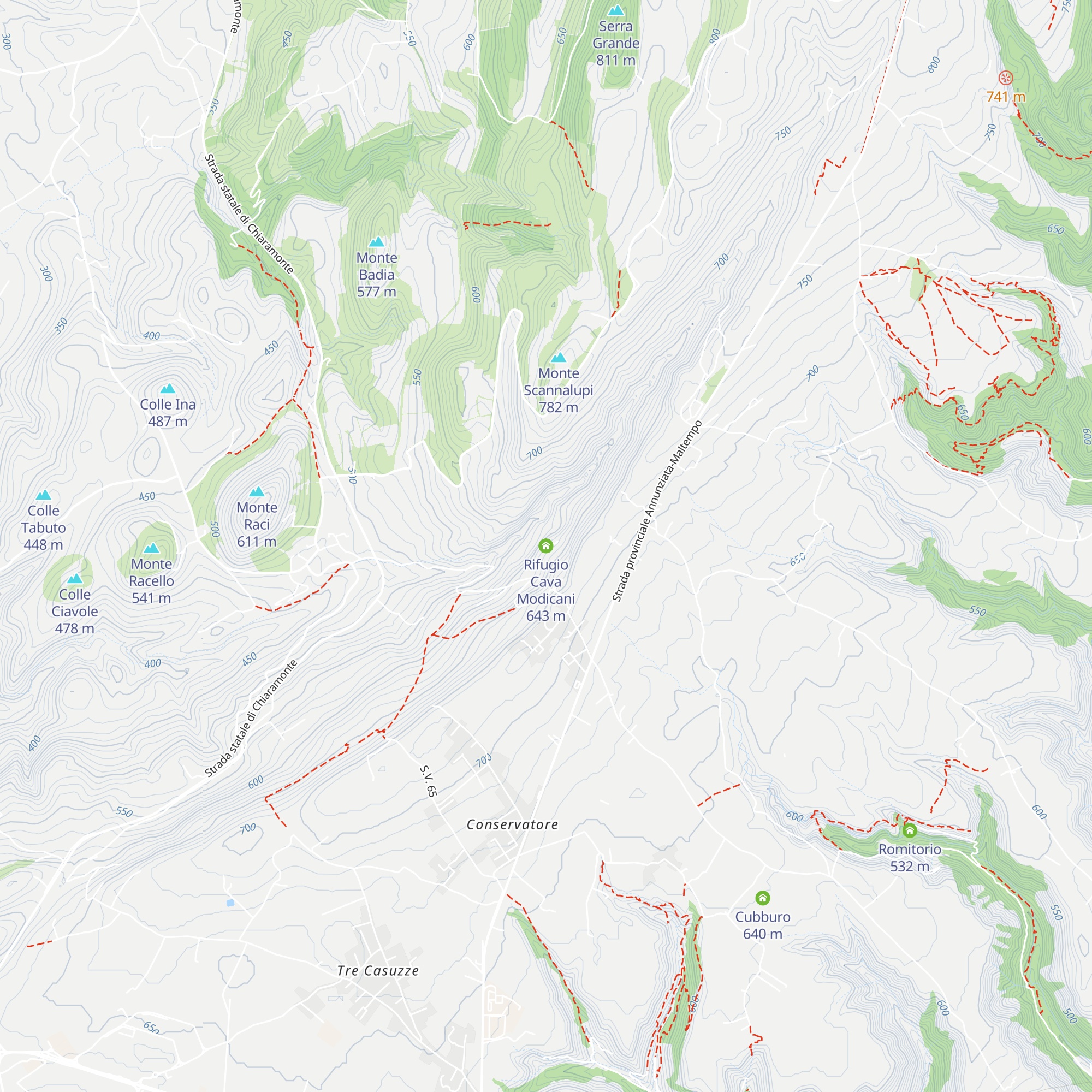 Rifugio Cava Modicani map