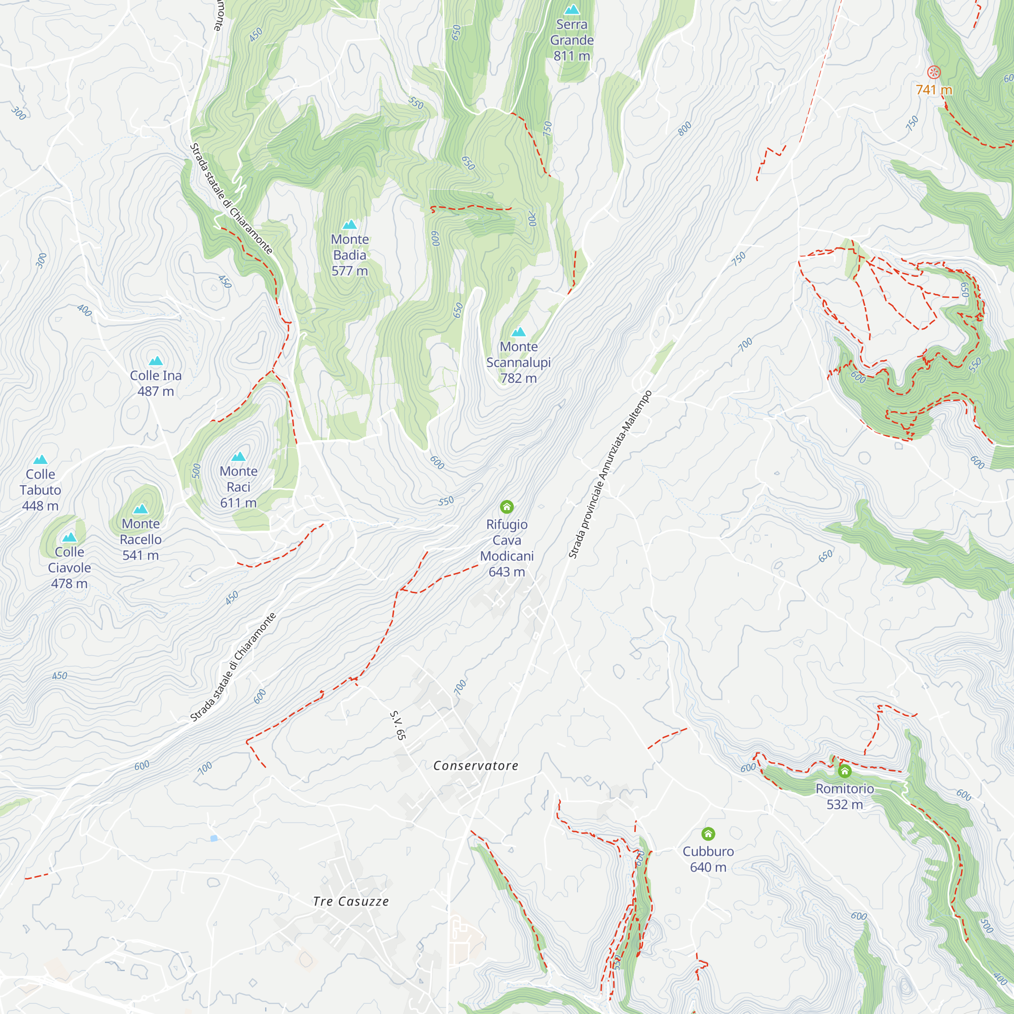 Rifugio Cava Modicani map