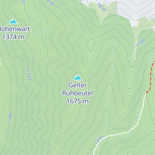 Map of Gelter Ruhbeutel