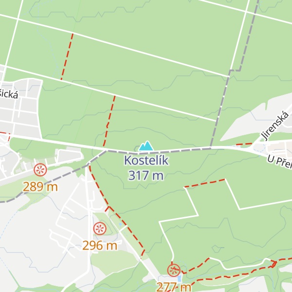 Map of Kostelík