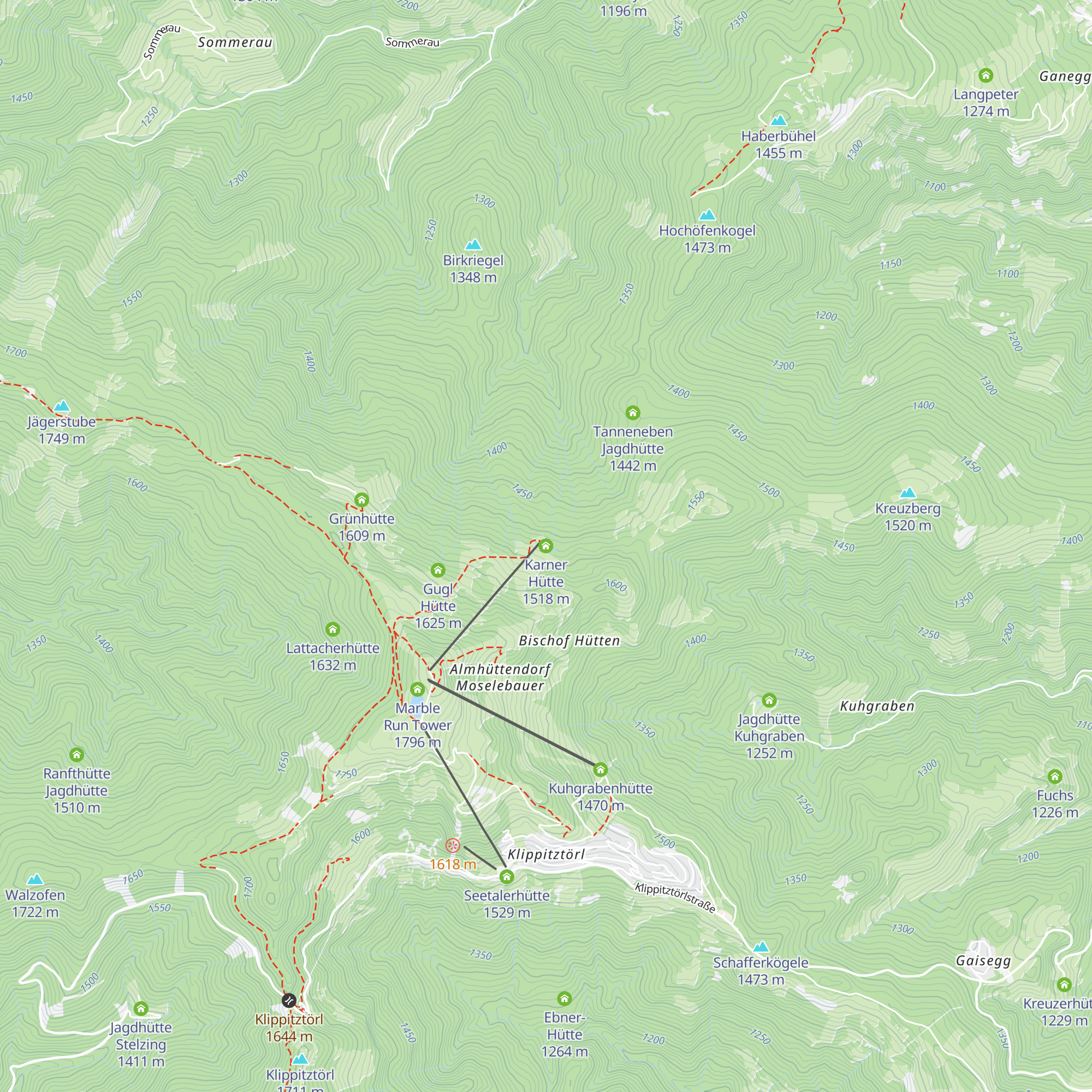 Karner Hütte map