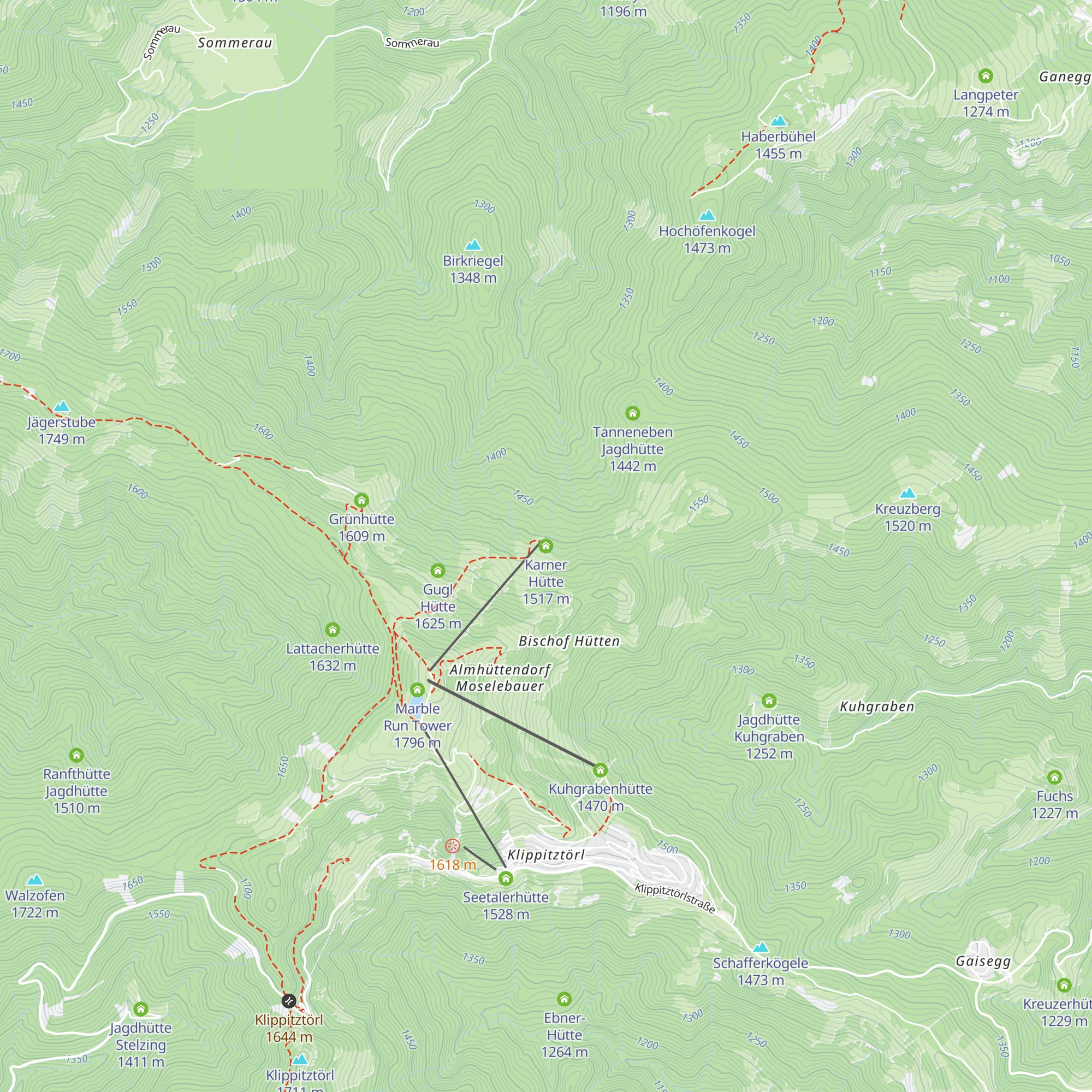 Karner Hütte map