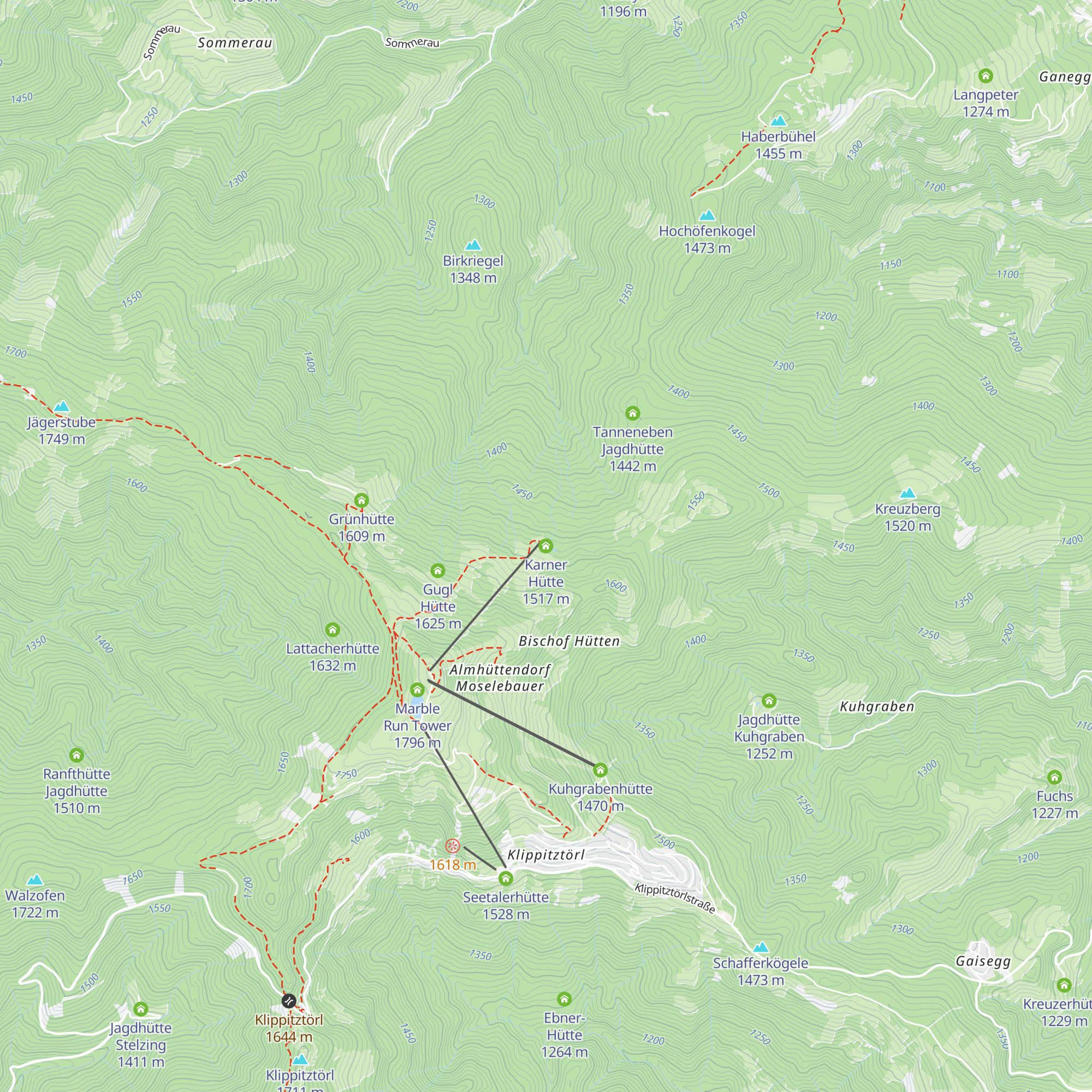 Karner Hütte map