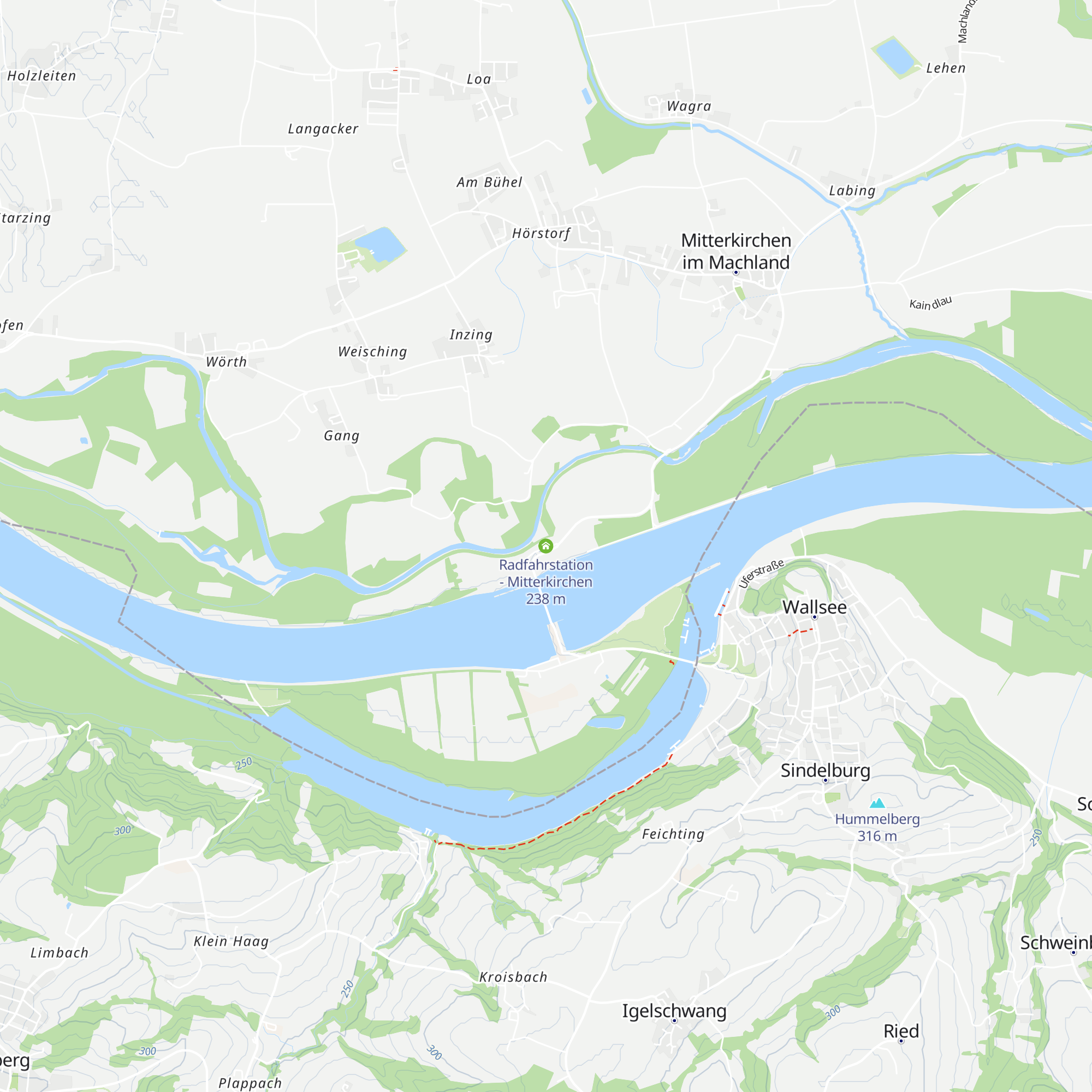 Radfahrstation - Mitterkirchen map
