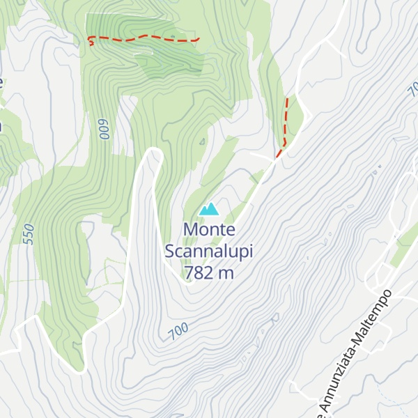 Map of Monte Scannalupi