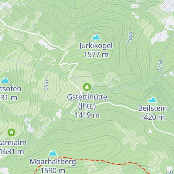Map of Gstettihütte (Jhtt.)