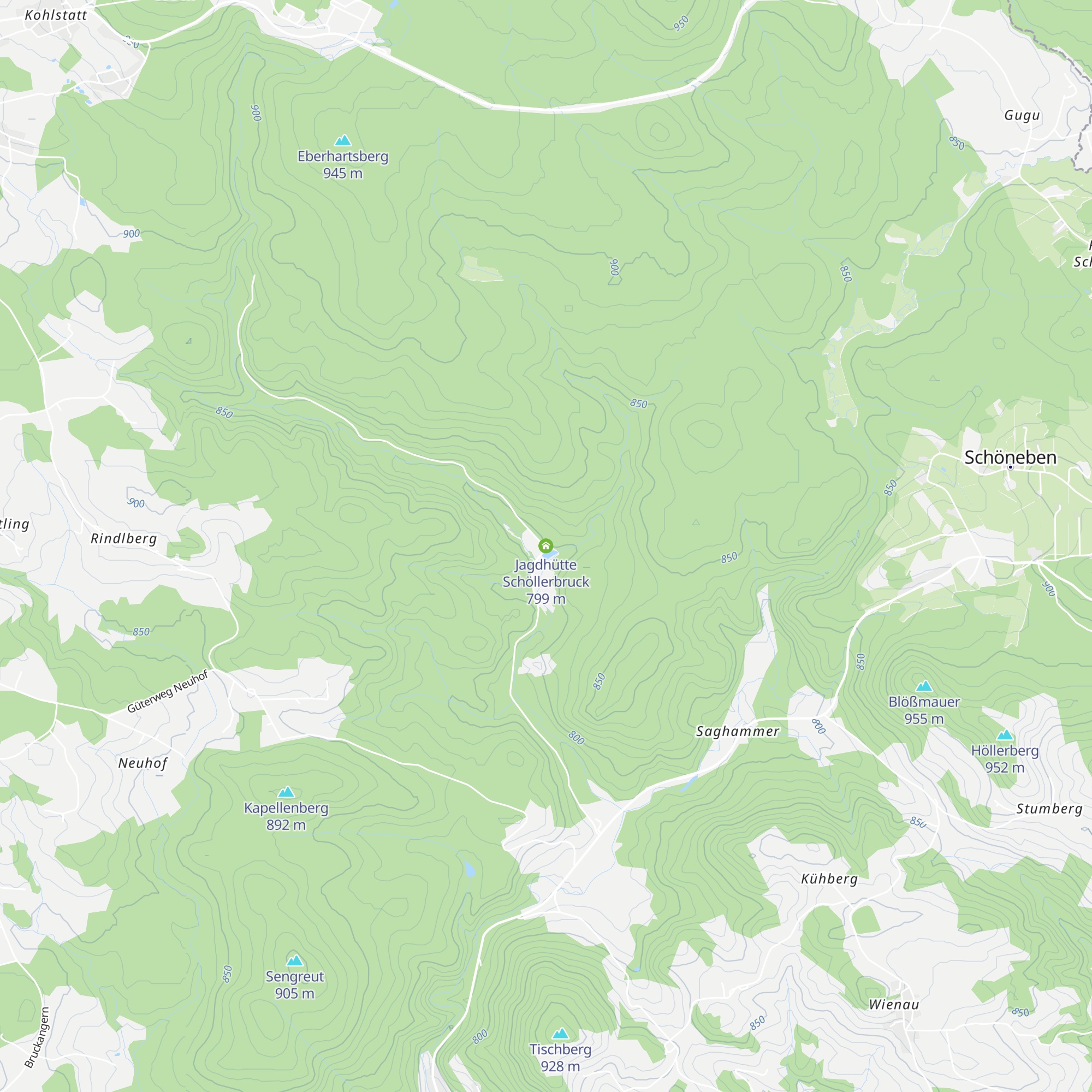 Jagdhütte Schöllerbruck map