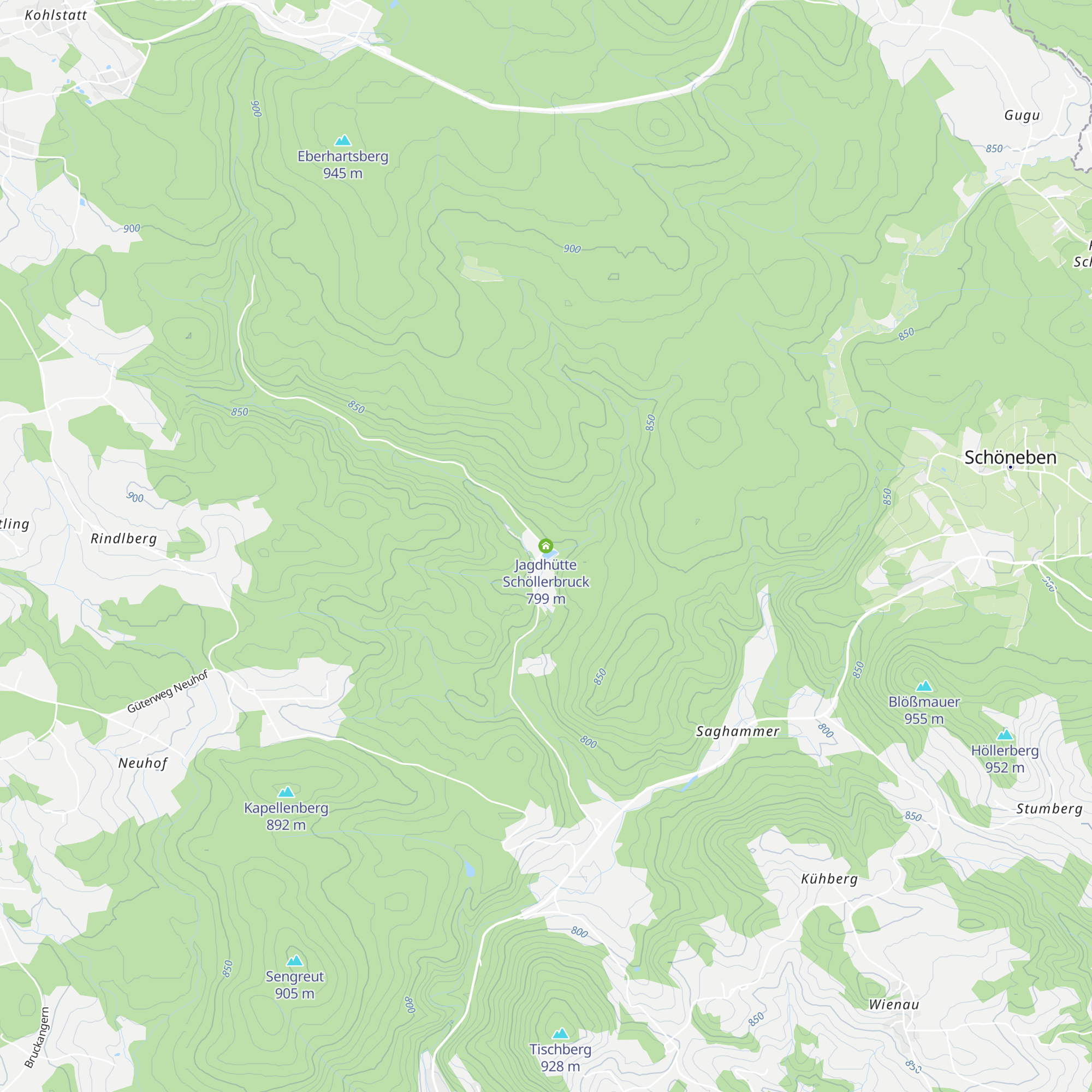 Jagdhütte Schöllerbruck map