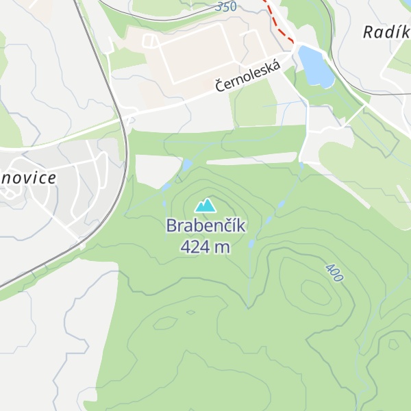 Map of Brabenčík