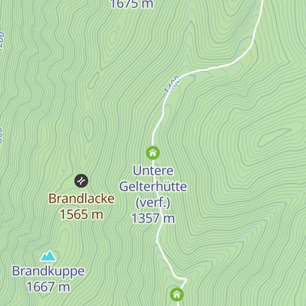 Map of Untere Gelterhütte (verf.)