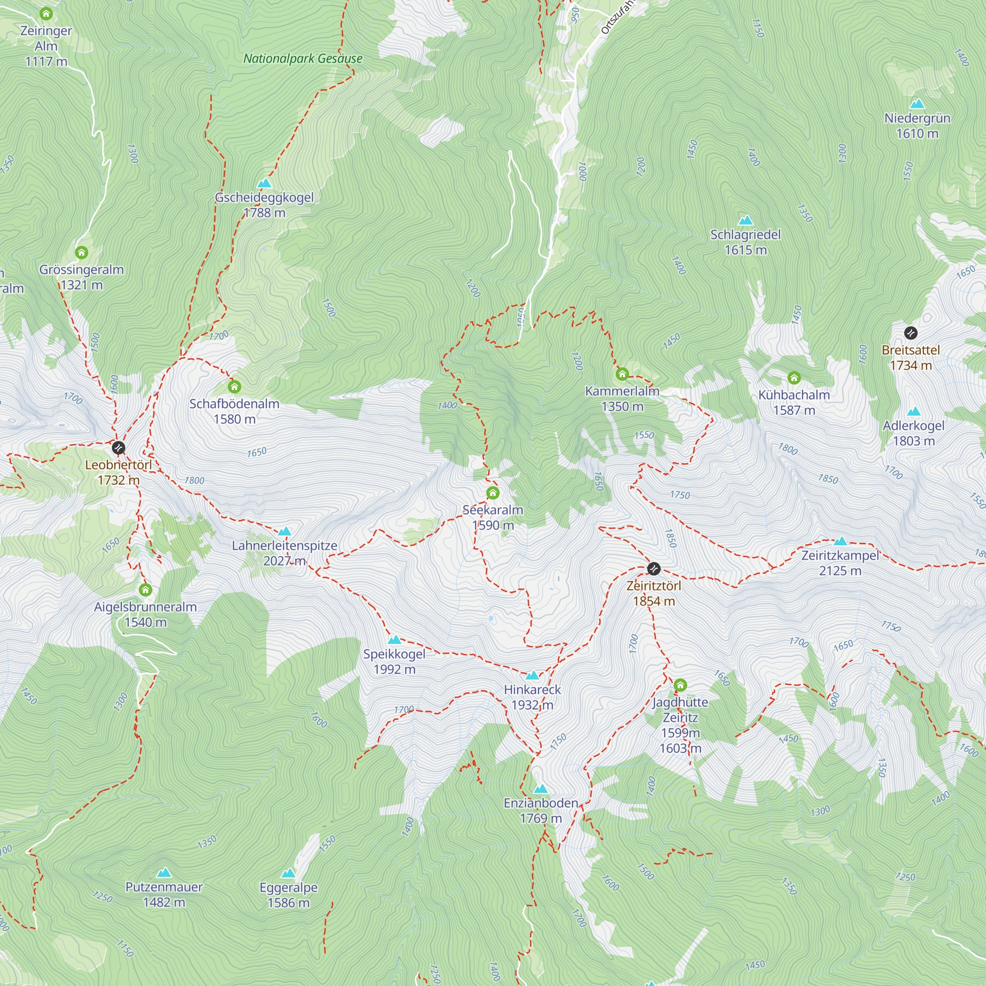 Seekaralm map