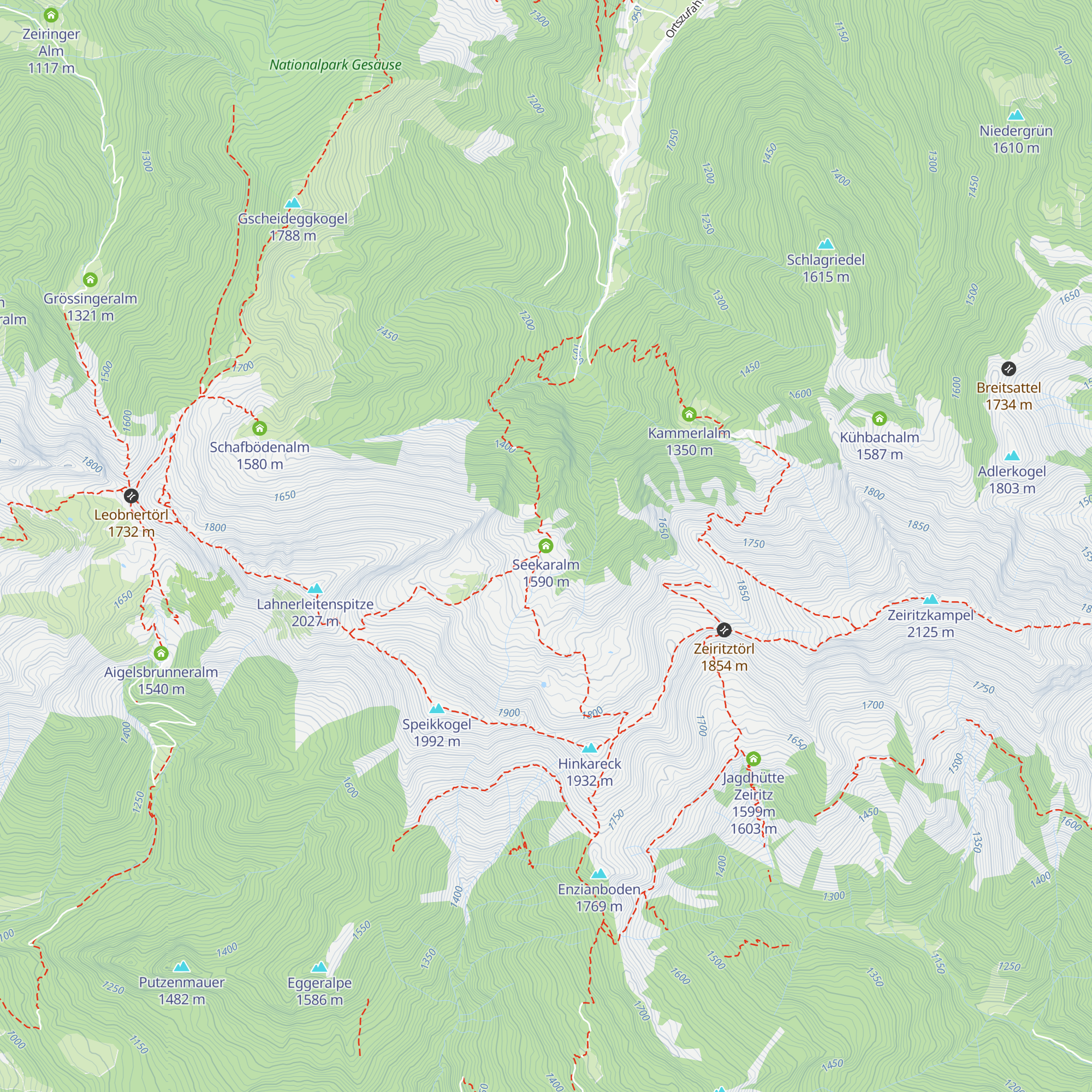Seekaralm map