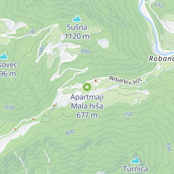 Map of Apartmaji Mala hiša