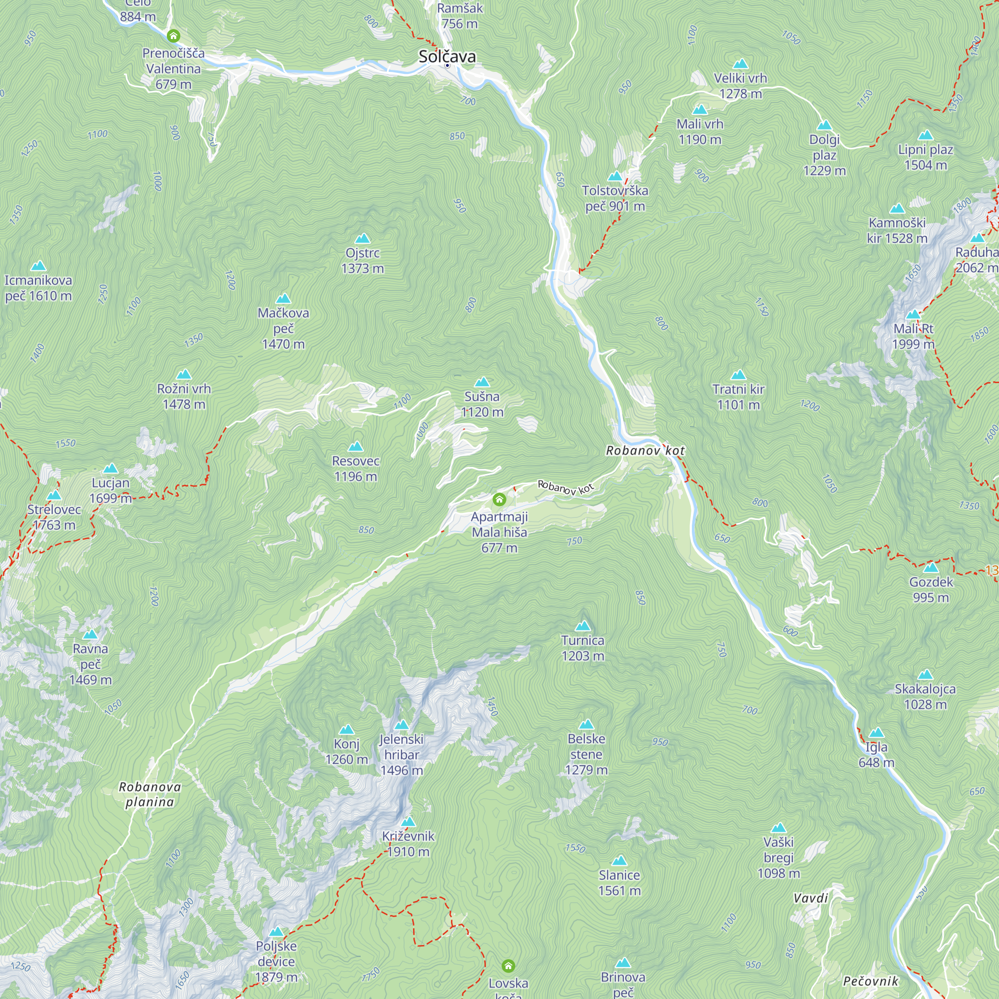 Apartmaji Mala hiša map