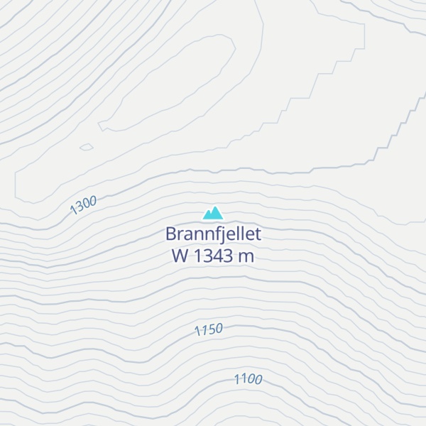 Map of Brannfjellet W