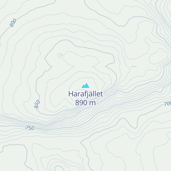 Map of Harafjället