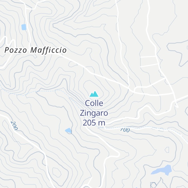 Map of Colle Zingaro