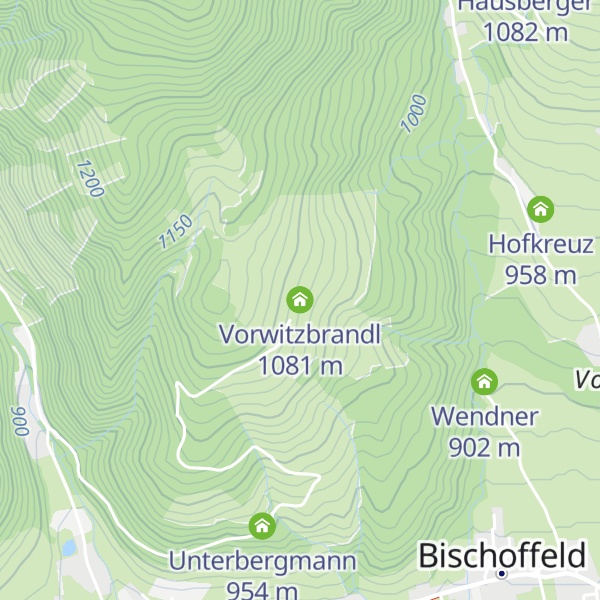 Map of Vorwitzbrandl