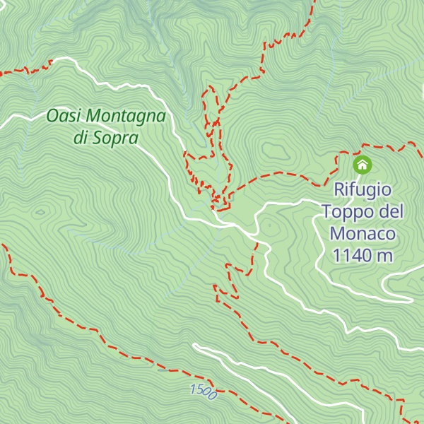 Map of Rifugio Acqua delle Vene